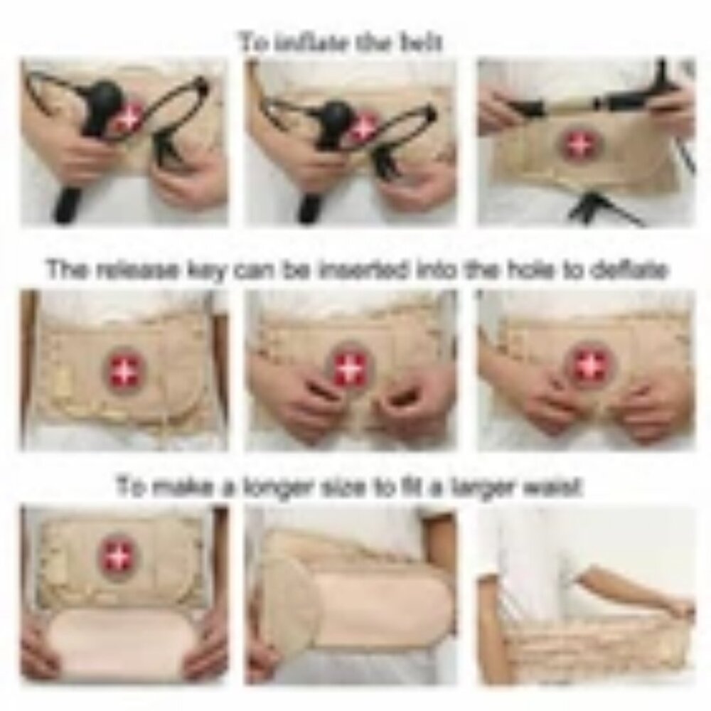 Lumbar Support Decompression Belt, Inflatable Bac… - image 3